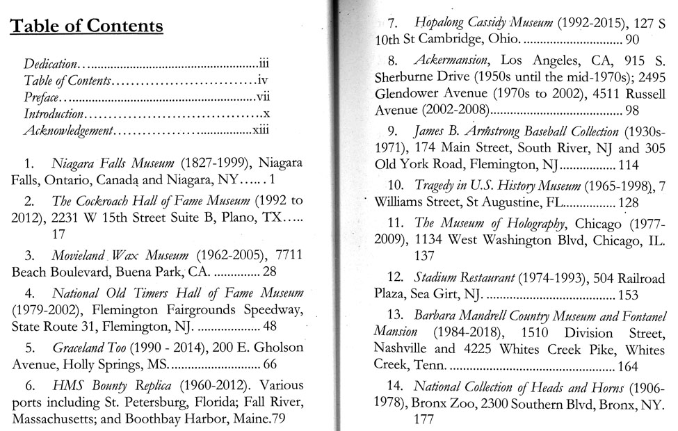 Table of Contnets