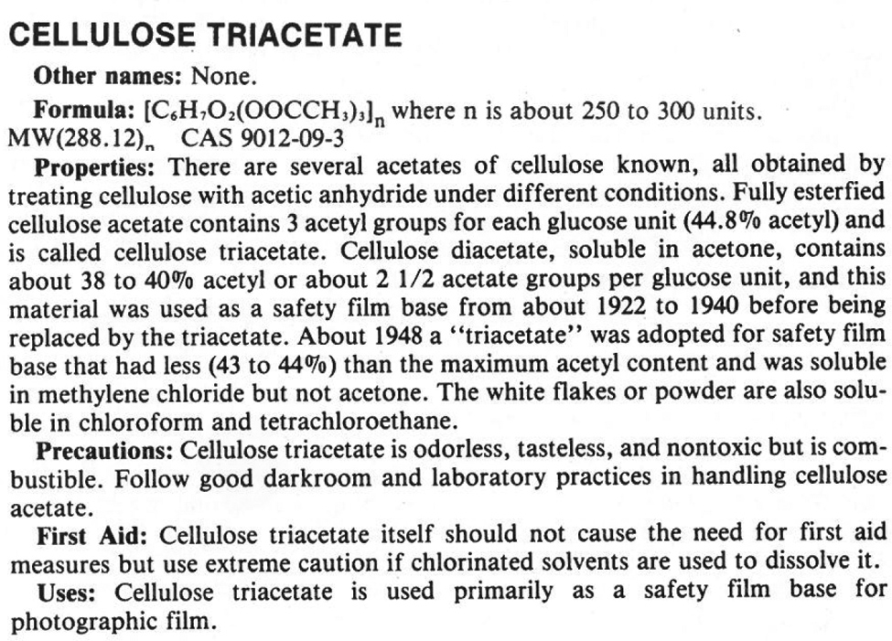 PLI Cellulose Triacetate