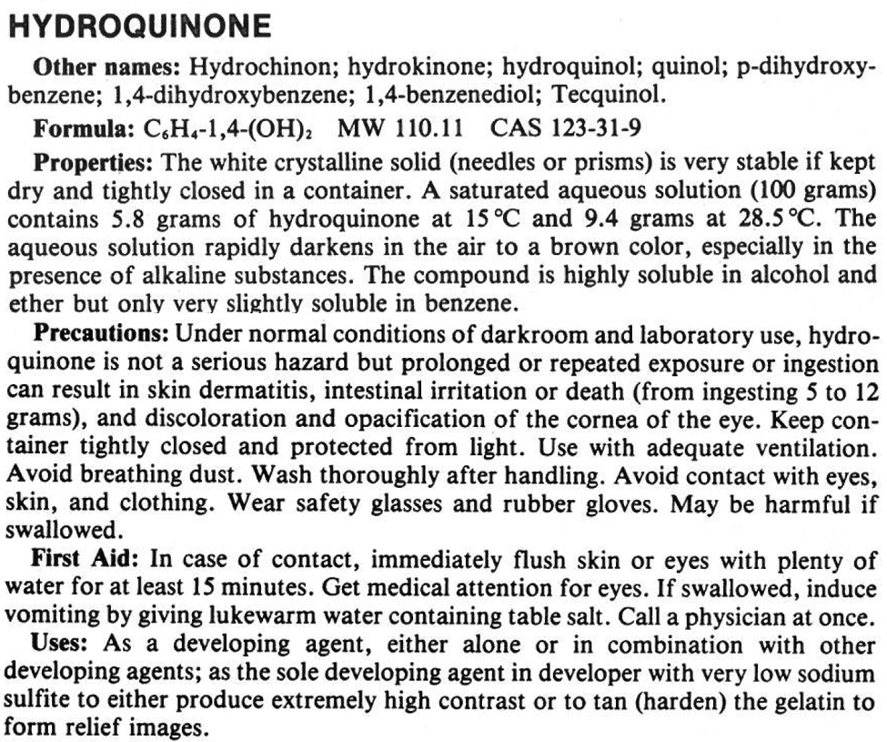PLI Hydroquinone