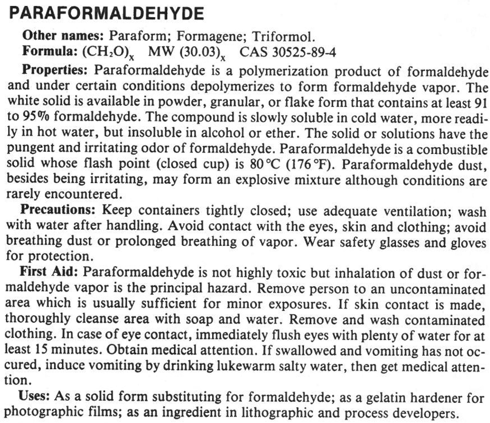 PLI Paraformaldehyde