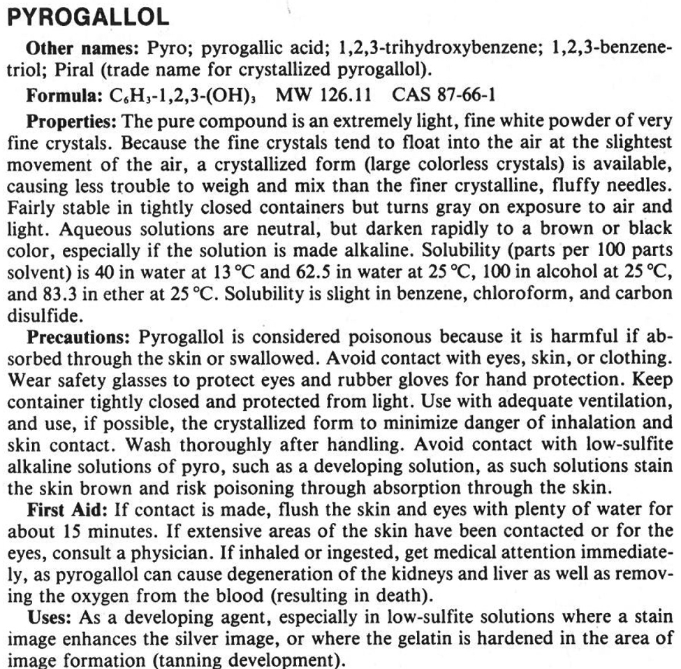 PLI Pyrogallol