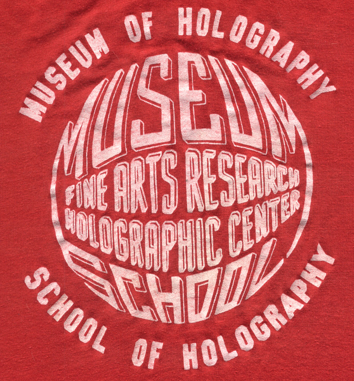 Laser red, white letters